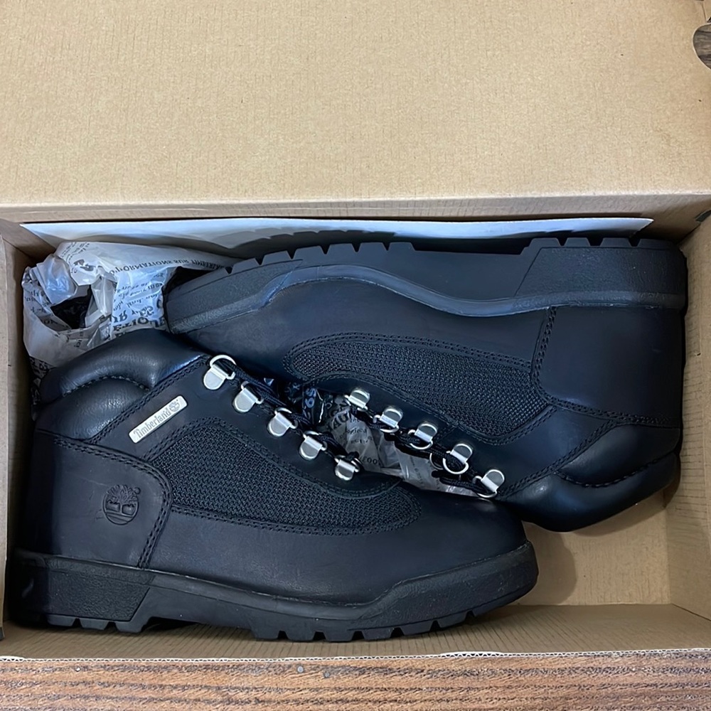 Timberland Unisex Big Kids Field Boots - Black